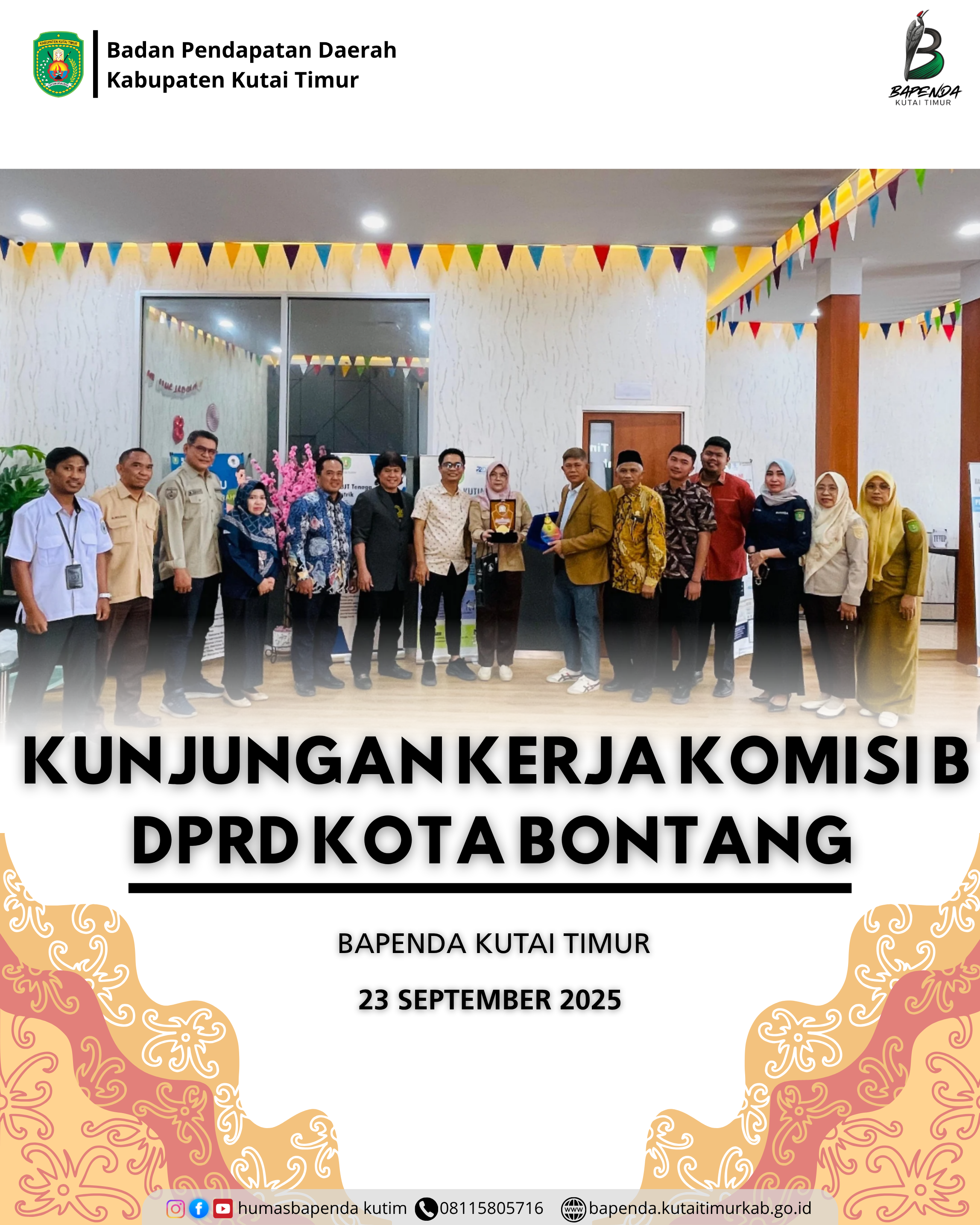 KUNJUNGAN KERJA KOMISI B DPRD KOTA BONTANG