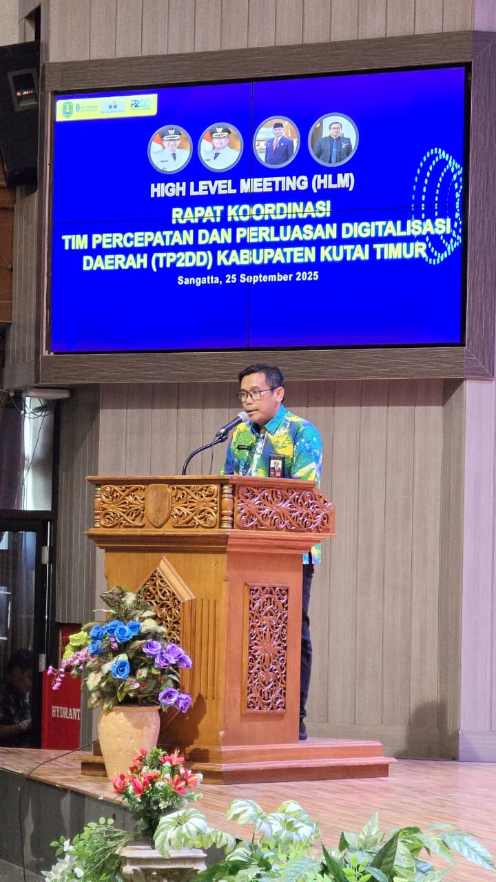 RAPAT KOORDINASI TIM PERCEPATAN DAN PERLUASAN DIGITALISASI DAERAH (TP2DD) KABUPATEN KUTAI TIMUR